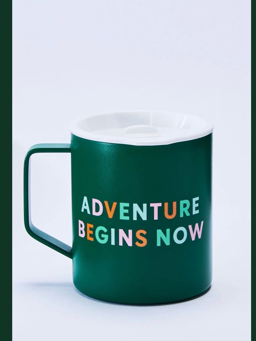 NWT Starbucks Adventure Begins Now Green Stainless Steel Mug 2026 Road Trip